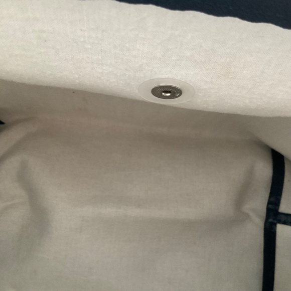 SOLD! Longchamp Navy Denim Horse Jockey Purse - Picture 12 of 16